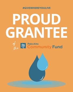 Orange flyer with 'Proud Grantee' printed on it