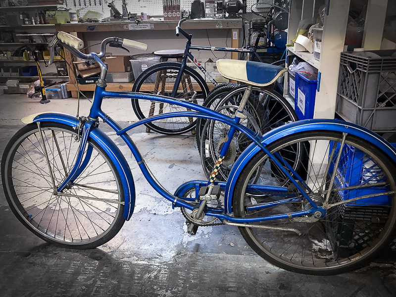 The Schwinn American, before volunteer John Felch's magic. 