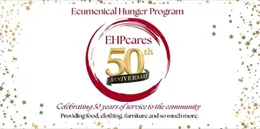 Ecumenical Hunger Program logo - EHP Cares 50th Anniversary