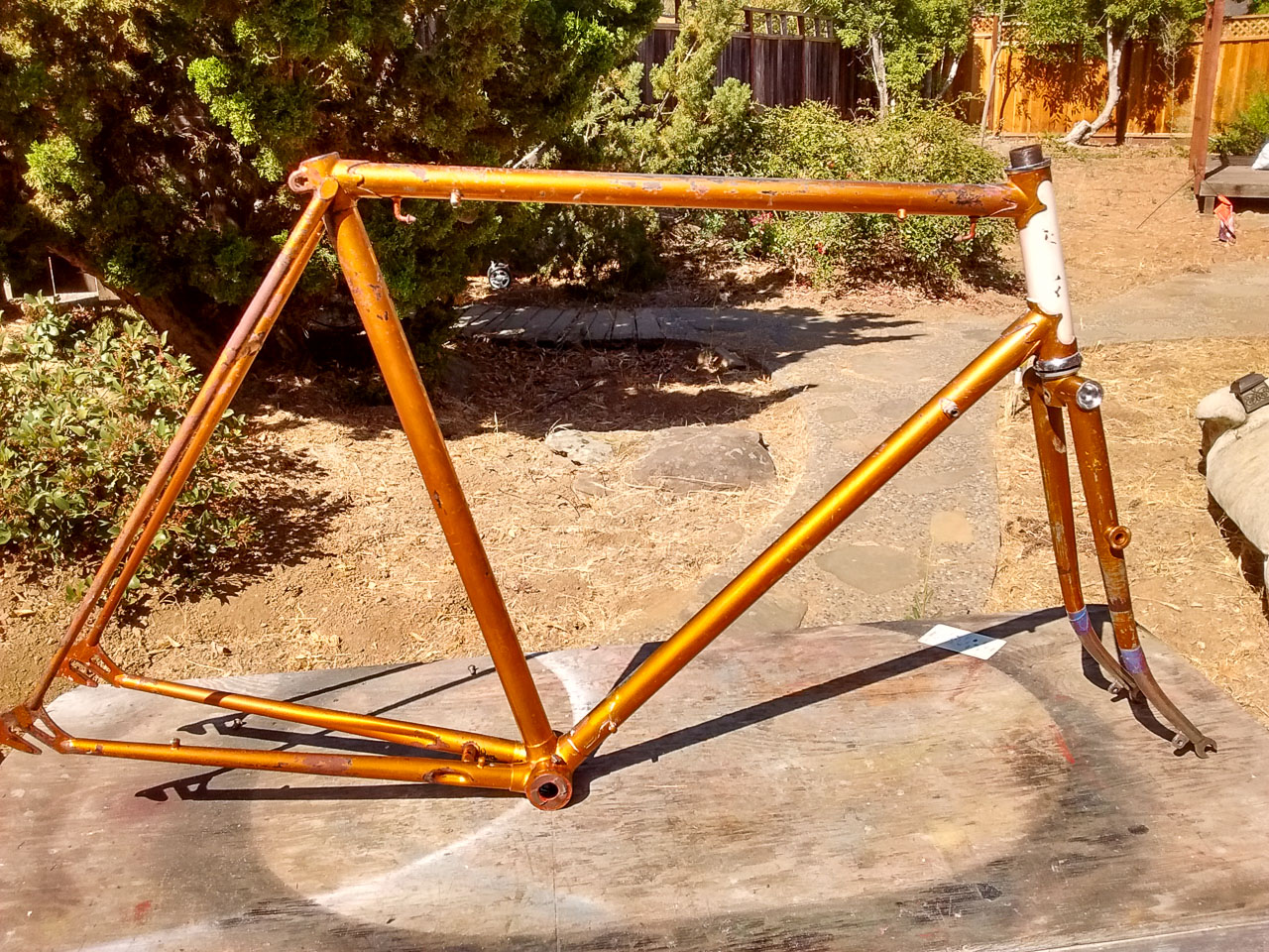 raleigh lenton grand prix original finish after stripping john felch