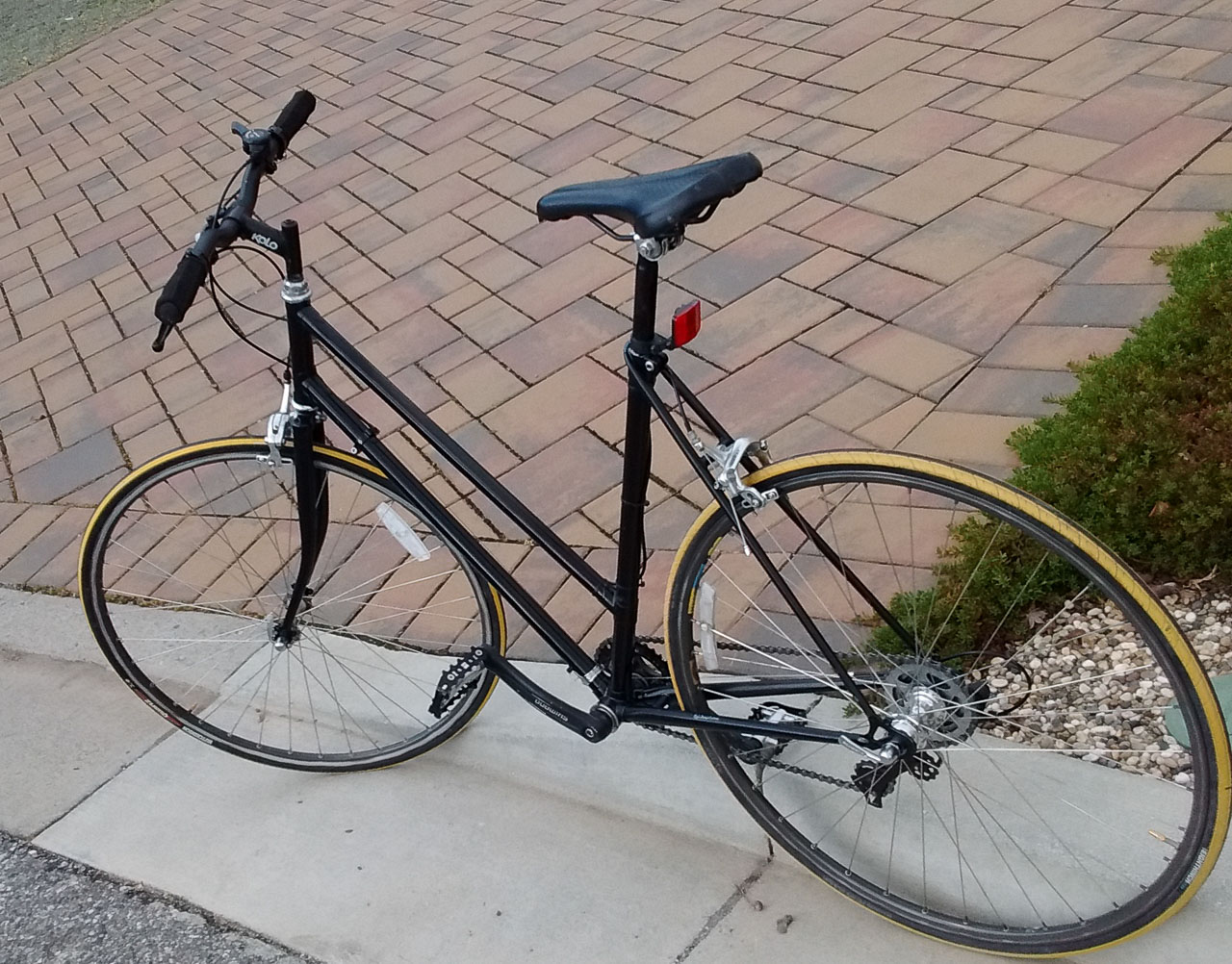 A freshly-painted Raleigh Record restoration and rebuild by Jonny Felch